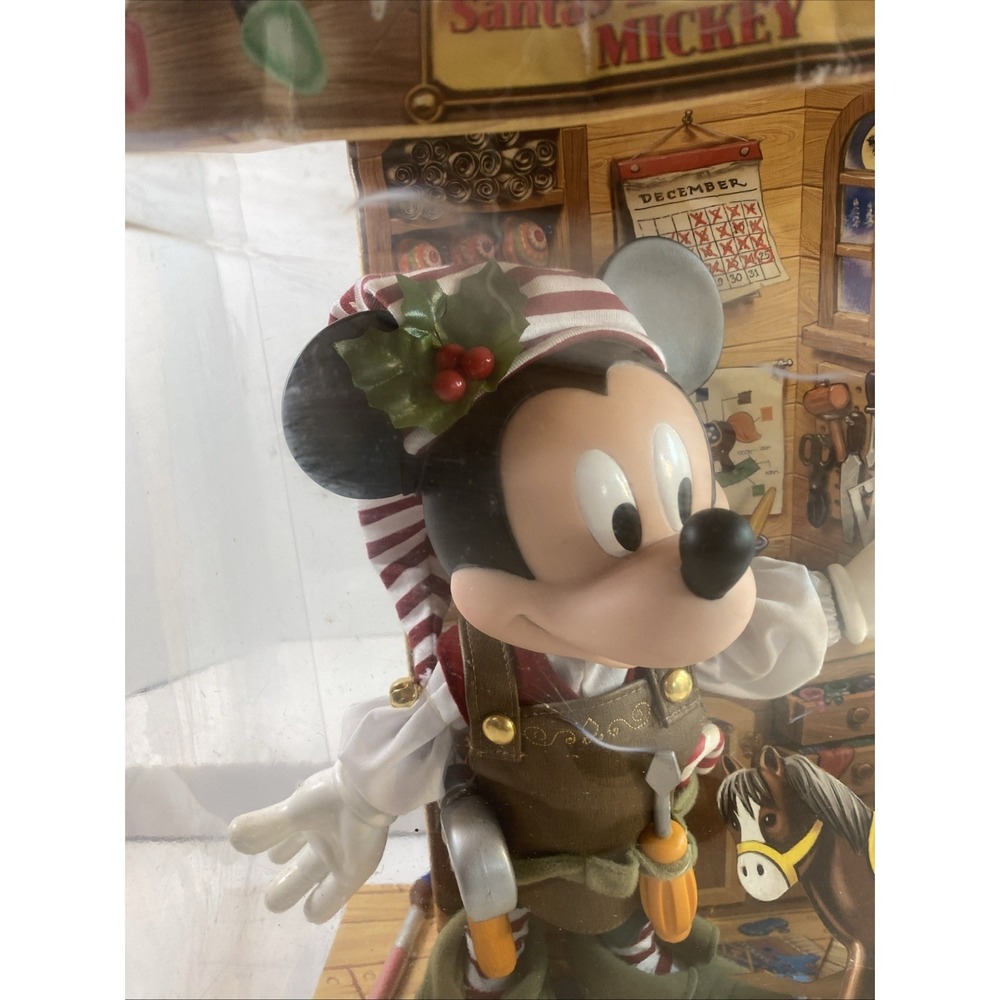 Disney Santa Little Helper Mickey Mouse Christmas Holiday Doll Mattel 2001 Vtg - Picture 2 of 16